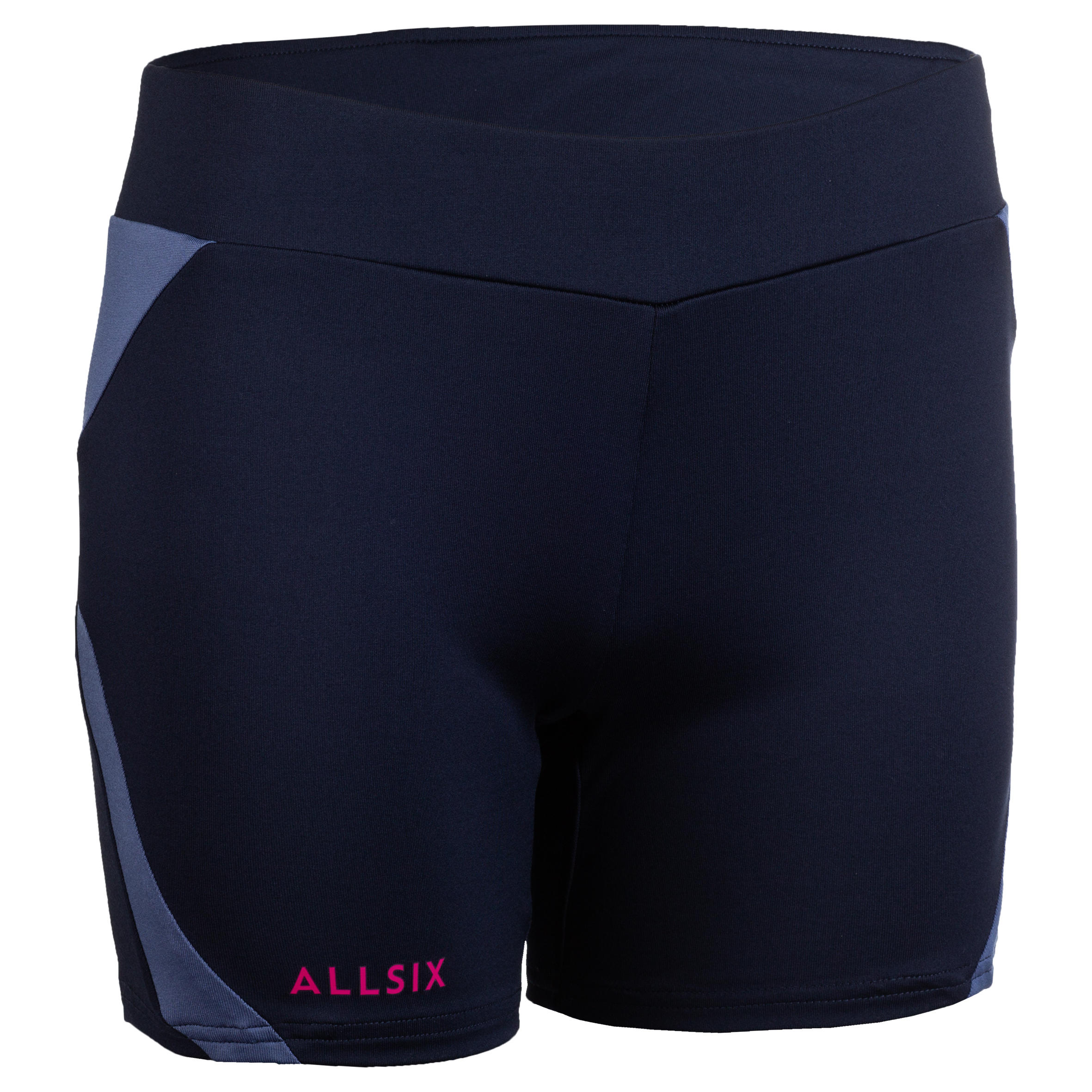 Short de volleyball femme V500 bleu marine Allsix Decathlon