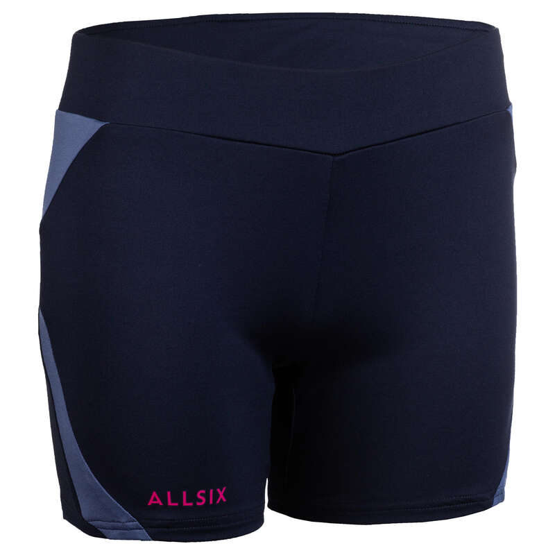 VOLLEY BALL APPAREL Volleyball and Beach Volleyball - V500 Women's Shorts Navy/Blue ALLSIX - Volleyball and Beach Volleyball