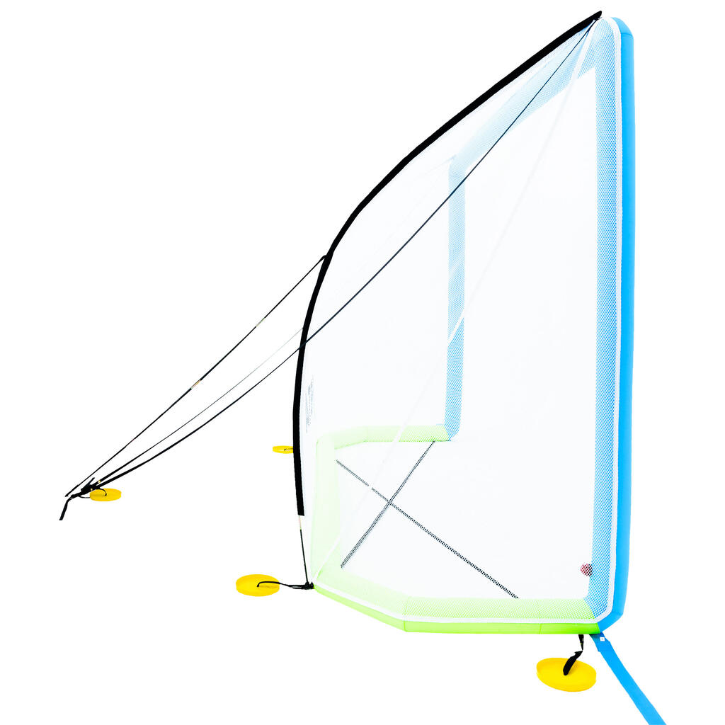 HIG500 Beach Handball Inflatable Goal - Blue/Yellow