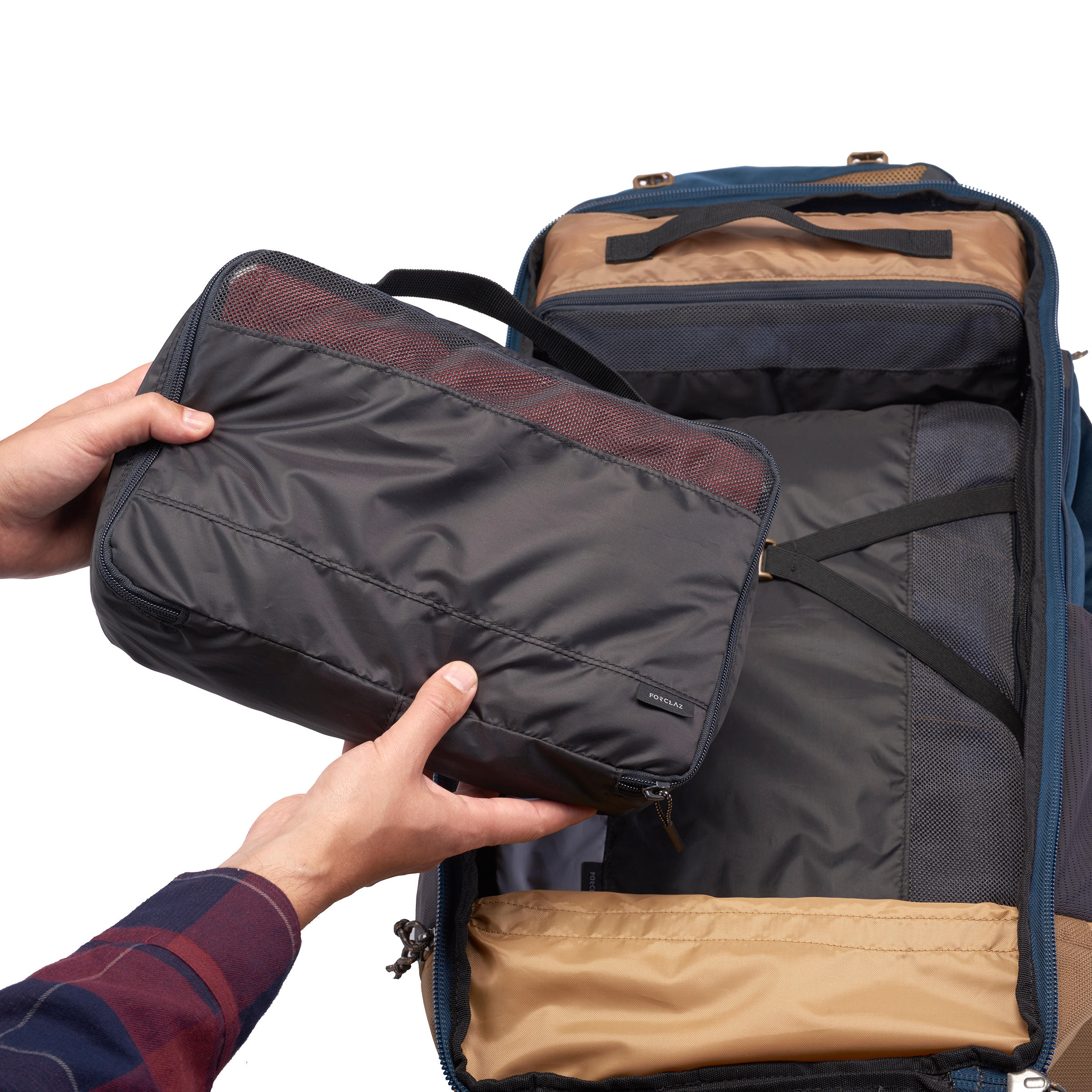 Set of 3 TRAVEL trekking travel storage bags