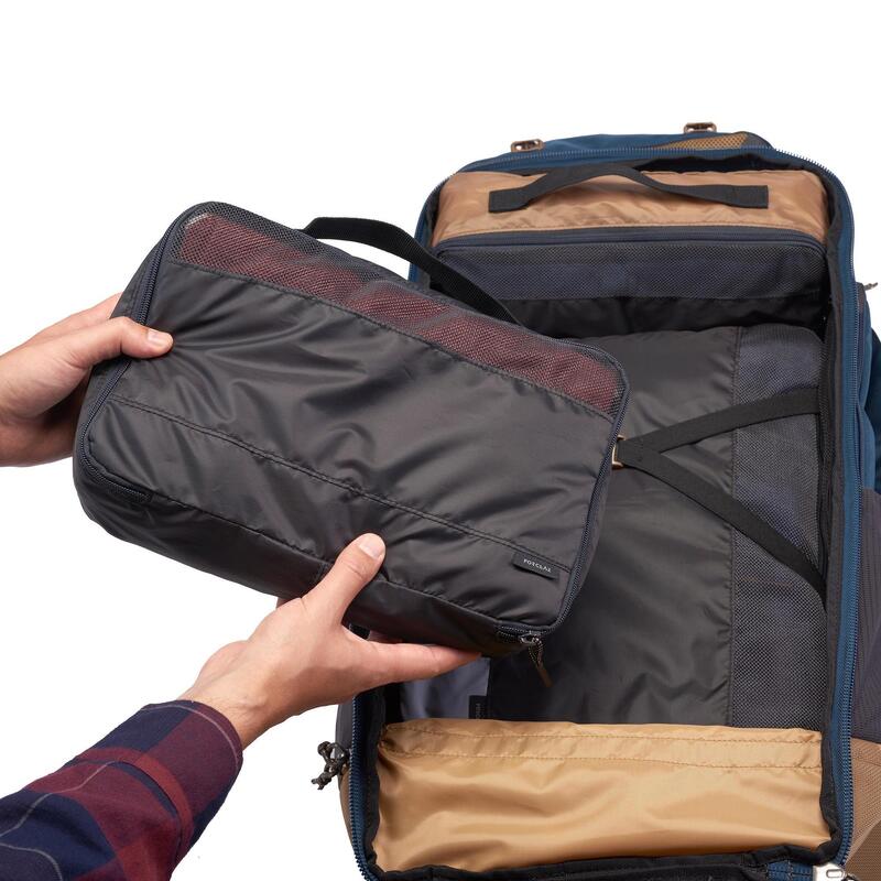Set de 9 valises boîte d'emballage, organisateur de bagages de voyage avec  sac à vêtements sales, sac de rangement de compression pour chaussures