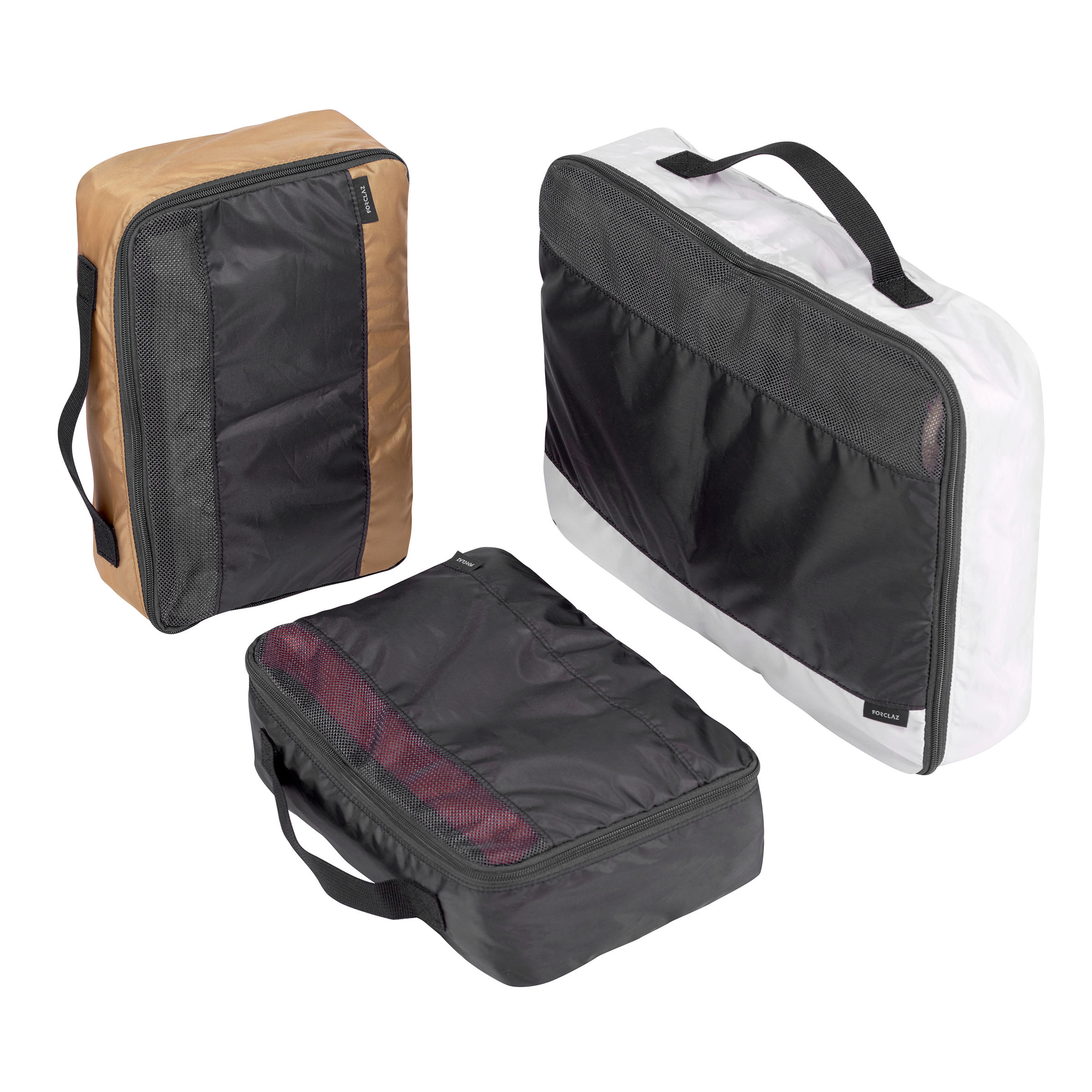 Kit 3 sacche di stoccaggio viaggio FORCLAZ DECATHLON