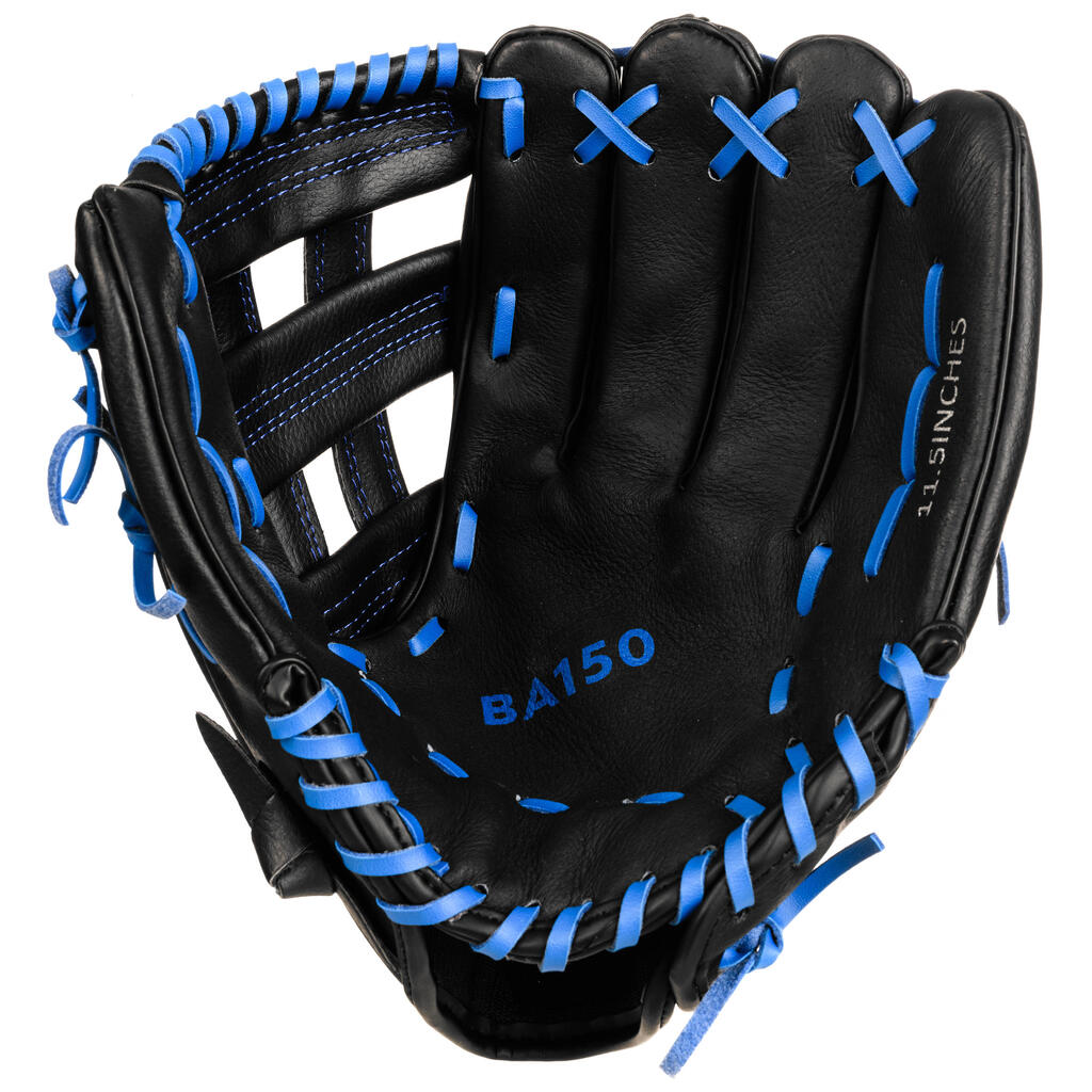 Baseball glove right-hand throw adult -  BA150 blue