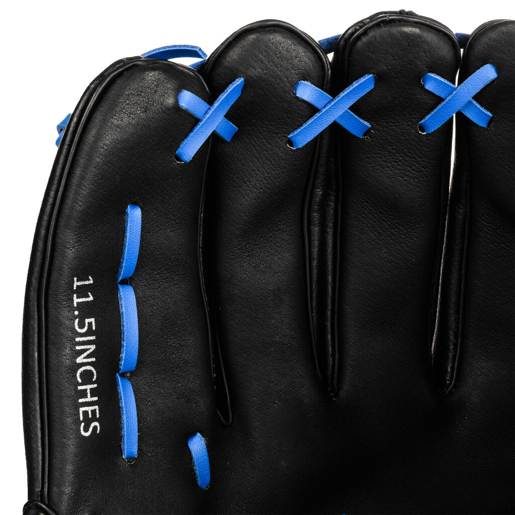 Baseball glove left-hand throw Adult - BA150 blue