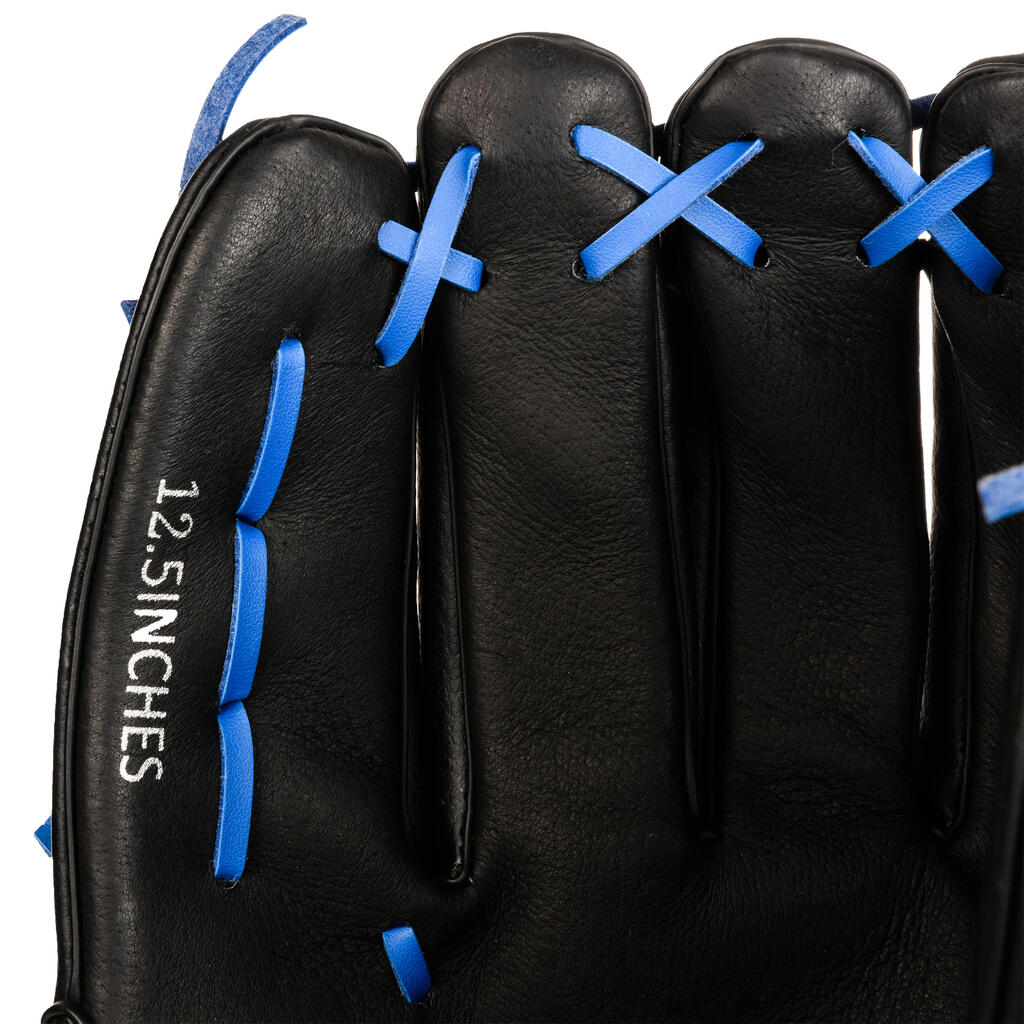 Baseball glove left-hand throw Adult - BA150 blue