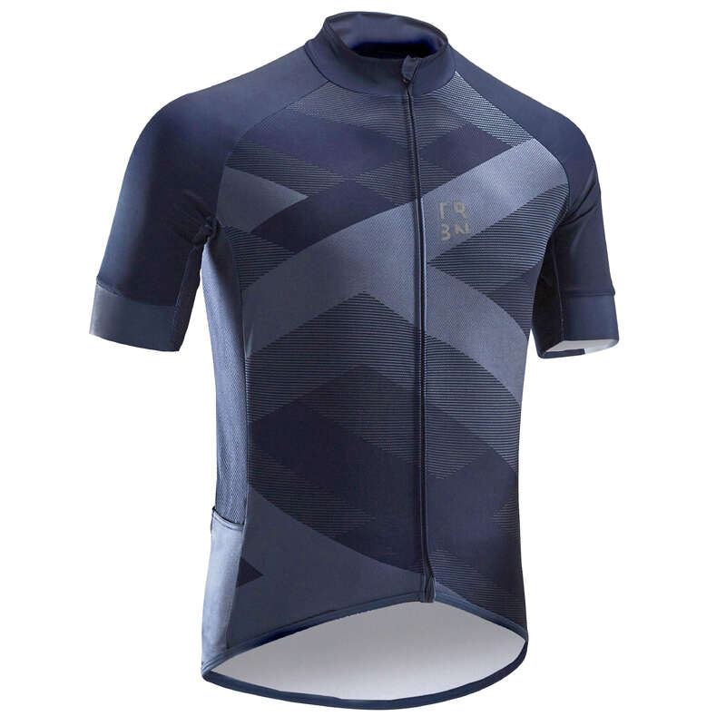 MEN WARM WEATHER ROAD CYCLING APPAREL - RC500 X Jersey - Blue TRIBAN