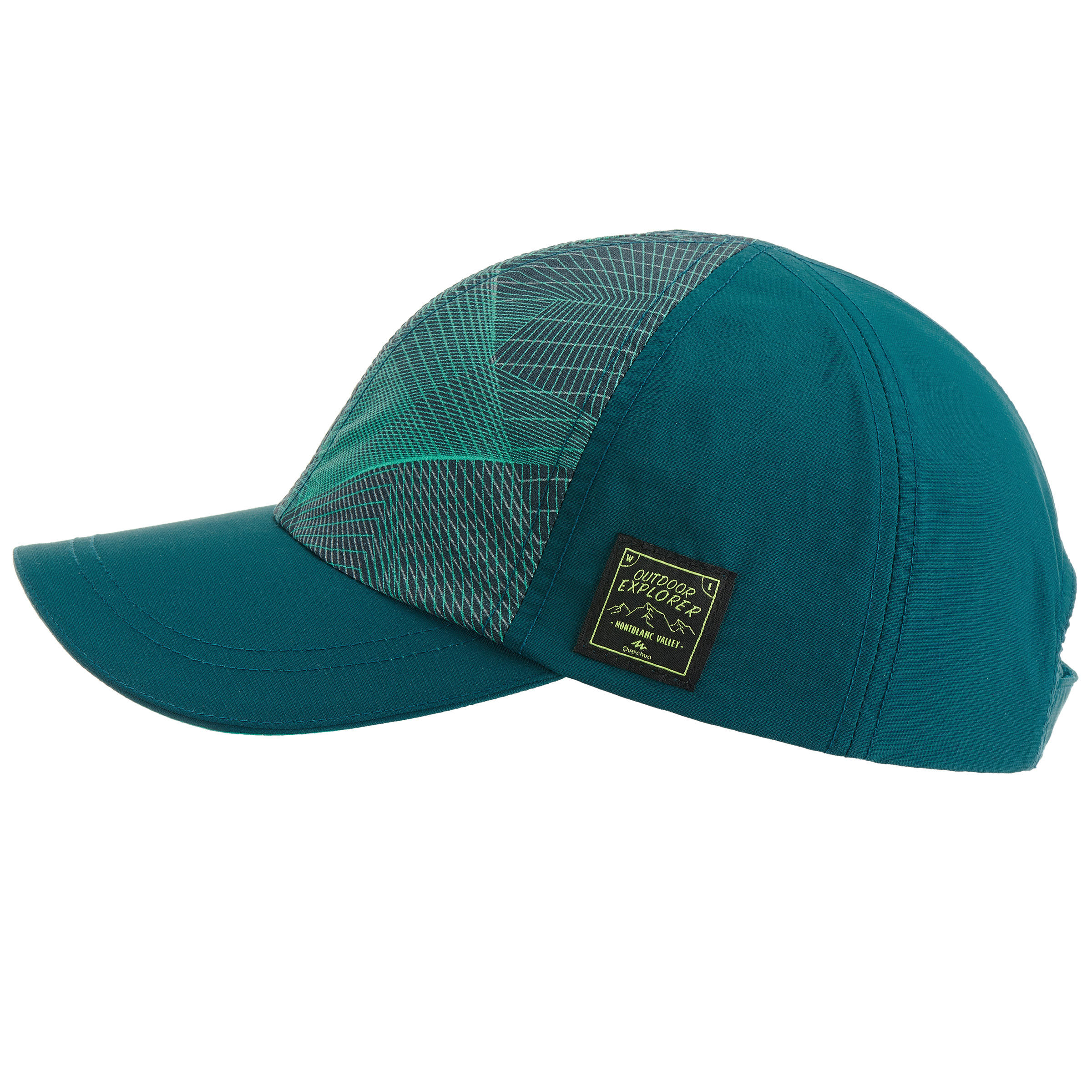 Kids Hiking Cap MH100, Green (7-15 Yrs)