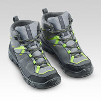 Chaussures imperméables de randonnée -MH120 MID grises- enfant 35 AU 38