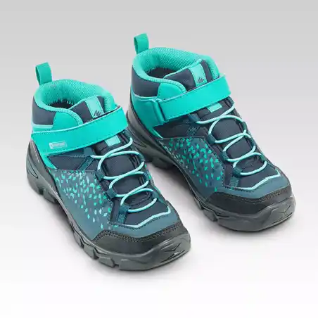 Sepatu Hiking Kedap Air Anak - MH120 MED 28 sampai 34 - Turquoise