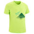 Kids' Hiking T-shirt MH100 7-15 Years - yellow-green