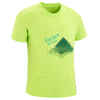 MH100 Children’s Hiking T-shirt - Green AGE 7 TO 15 YEARS