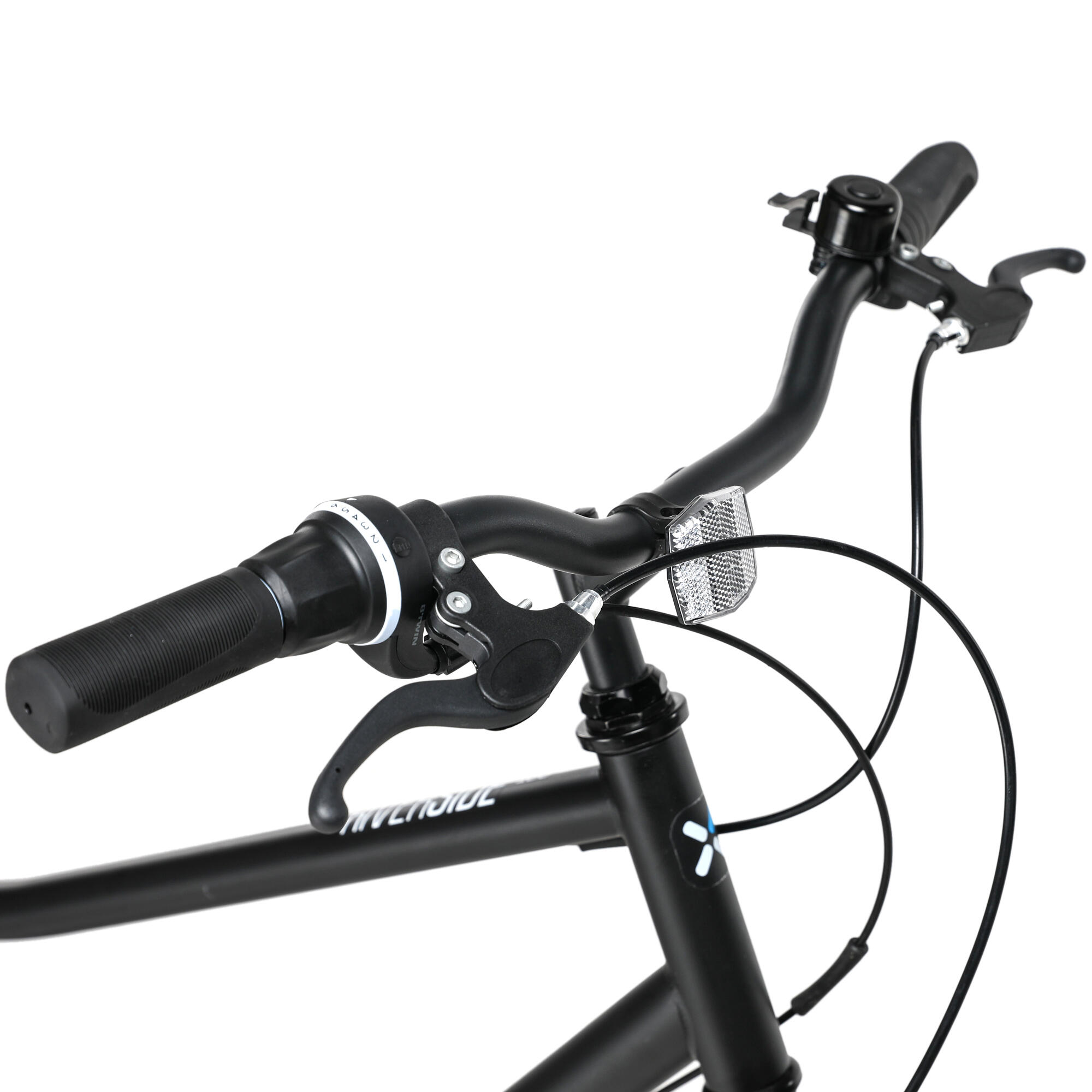 Hybrid Bike Riverside 100 6 speed V Brake Black