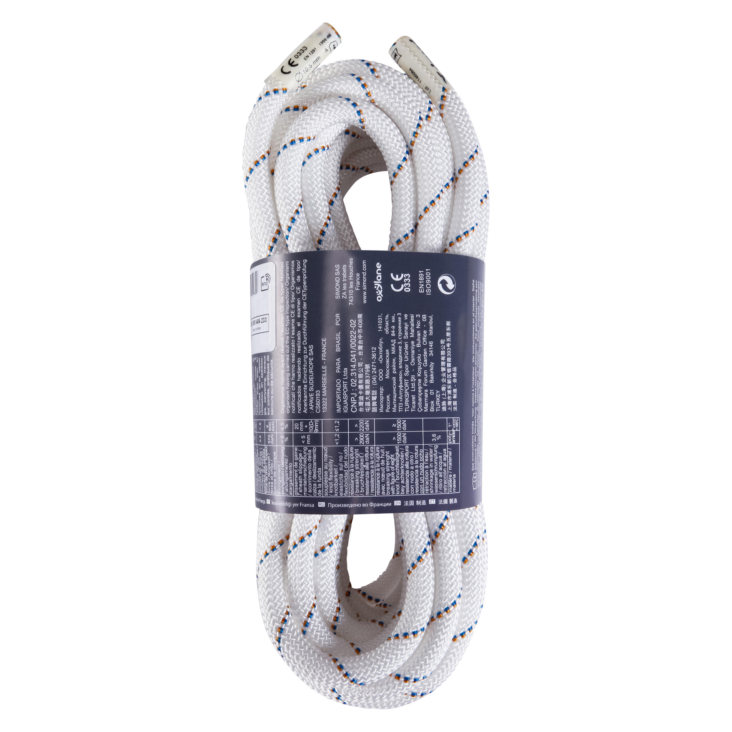 Semi Static Rope 10.5mm x 10m 3/9