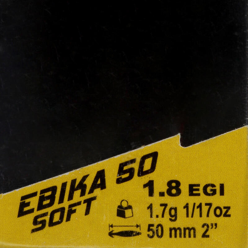 Műcsali Ebika Soft 1,8 tintahal horgászatához, 50 mm, természetes színű