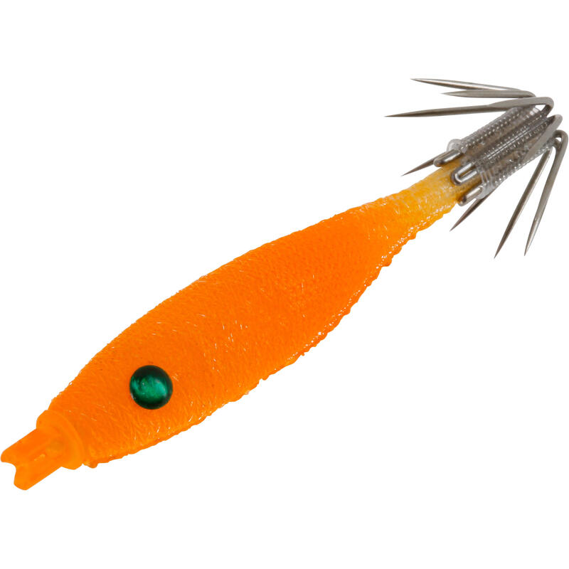 Turlutte EBIKA soft 1.8 50 orange pêche des seiches/calamars