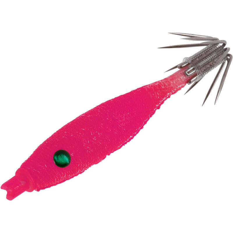 Turlutte EBIKA soft 1.8 50 rose pêche des seiches/calamars