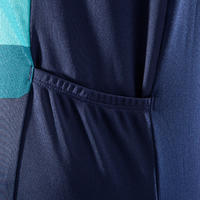 ST 500 Women's Sleeveless Mountain Biking Jersey - Khaki/Blue