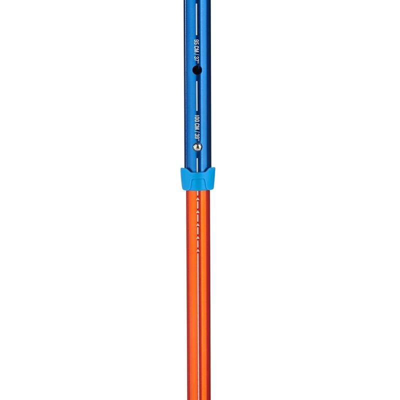 Bastoncino trekking bambino MH500 blu arancione