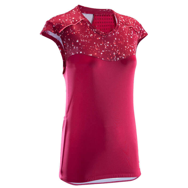 W WARM WEATHER ST MTB APPAREL Clothing - ST 500 Women's Jersey - Pink ROCKRIDER - By Sport