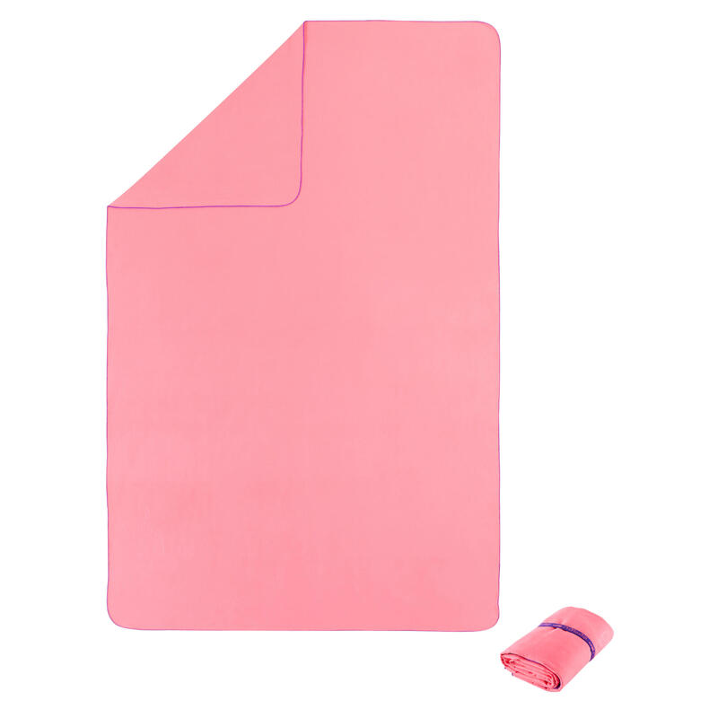 Prosop de baie Microfibră ultra compact mărimea XL 110 x 175 cm Negru