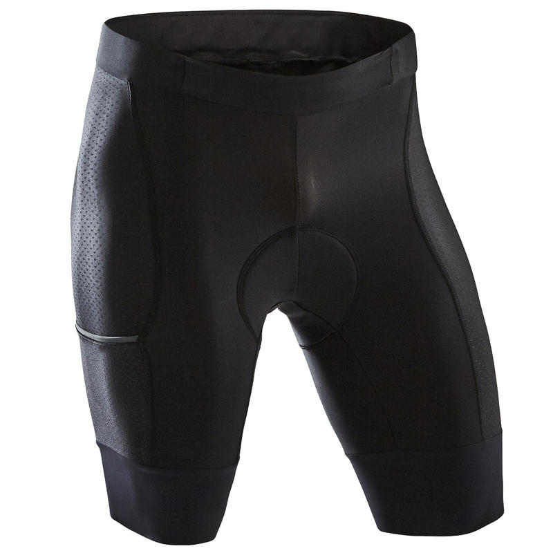 RC500 Pocket Cycling Shorts - Black - Decathlon