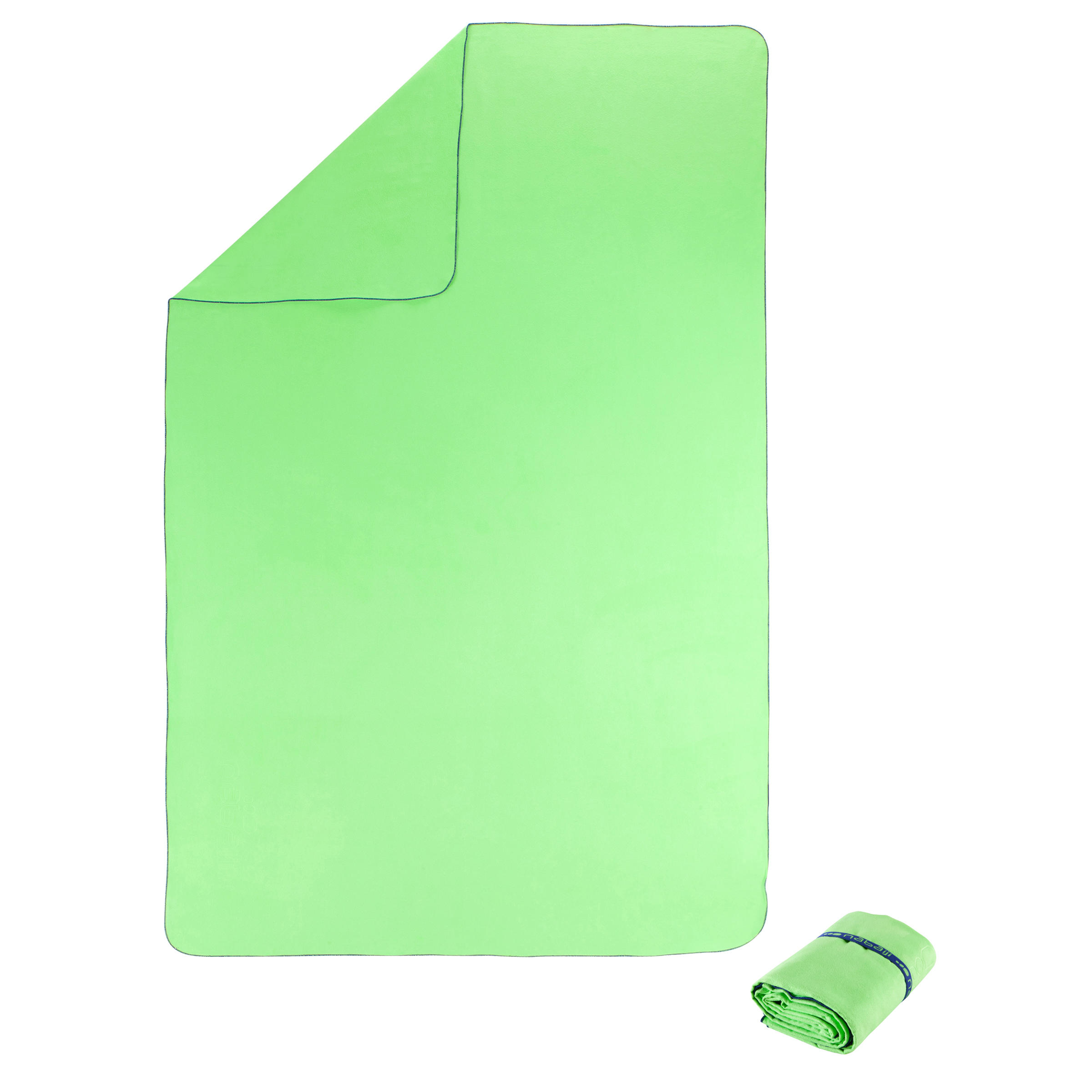 NABAIJI Ultra-compact microfibre towel size XL 110 x 175 cm - neon green