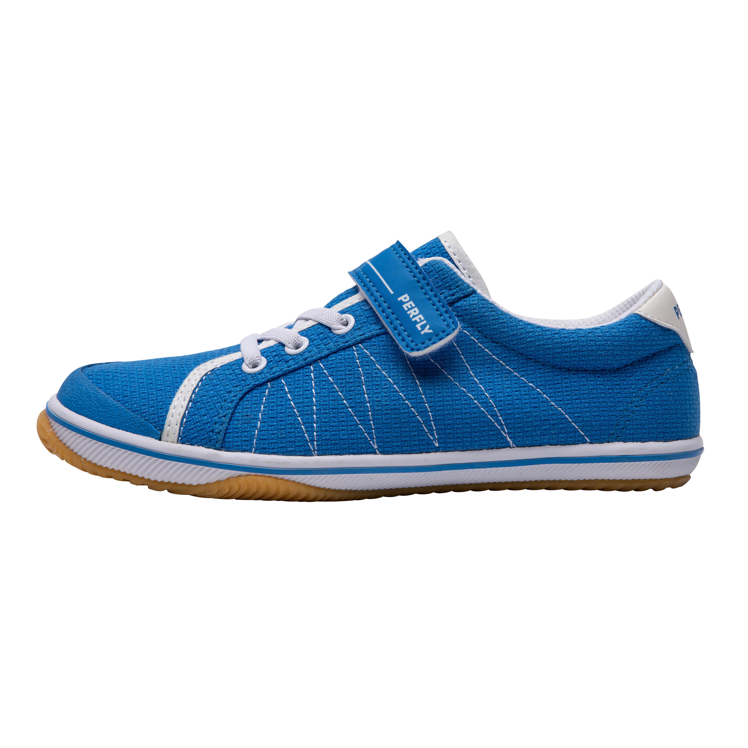 JUNIOR BADMINTON SHOES BS 100 BLUE 9/16