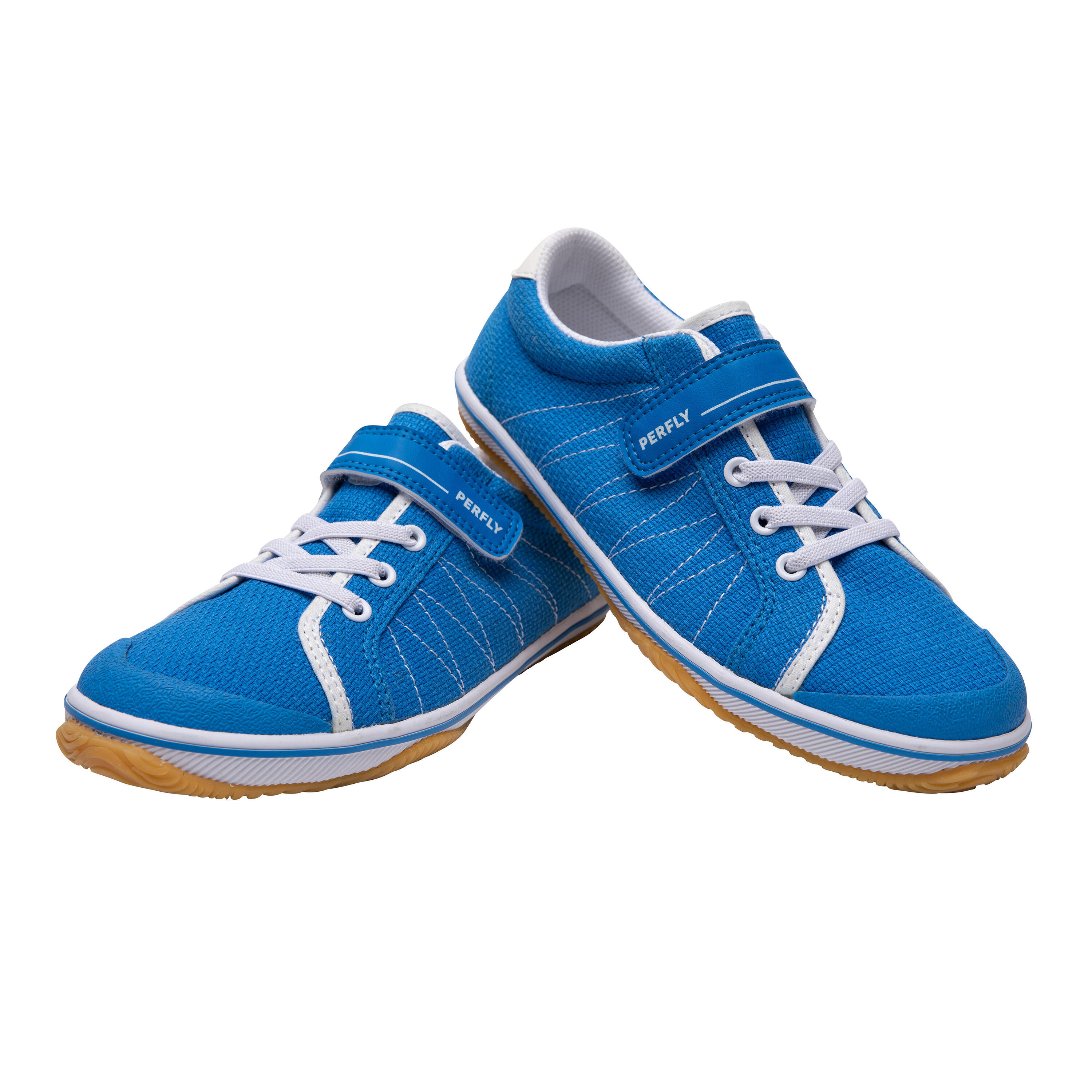 JUNIOR BADMINTON SHOES BS 100 BLUE 13/16