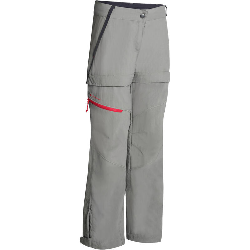 Pantalon de randonnée modulable enfant Hike 900 gris