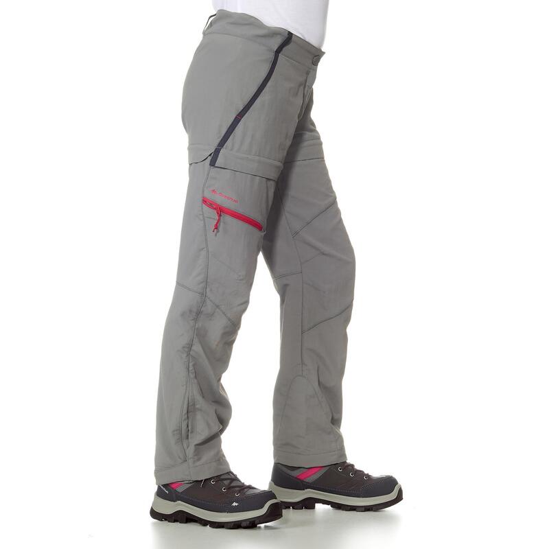 Pantalon de randonnée modulable enfant Hike 900 gris