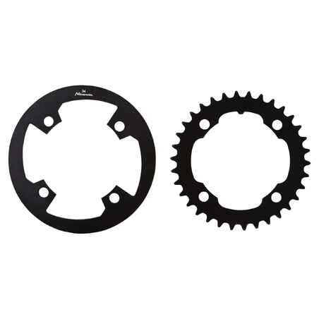 Mountain Bike 34 T Aluminium Chainring + Chain Guard