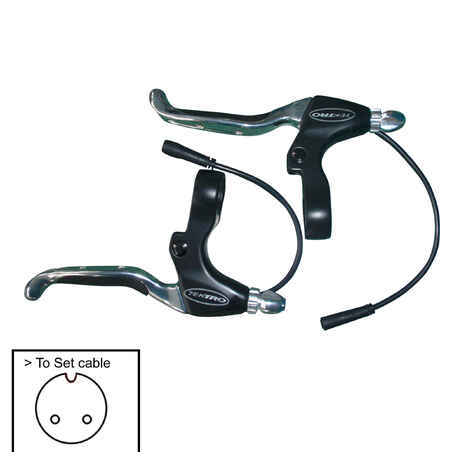 Elektrinio dviračio stabdžių rankenėlės su stabdymo jutikliu