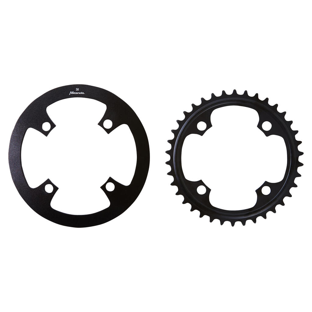 Hybrid Bike 38-Tooth Aluminium Chainring and Housing