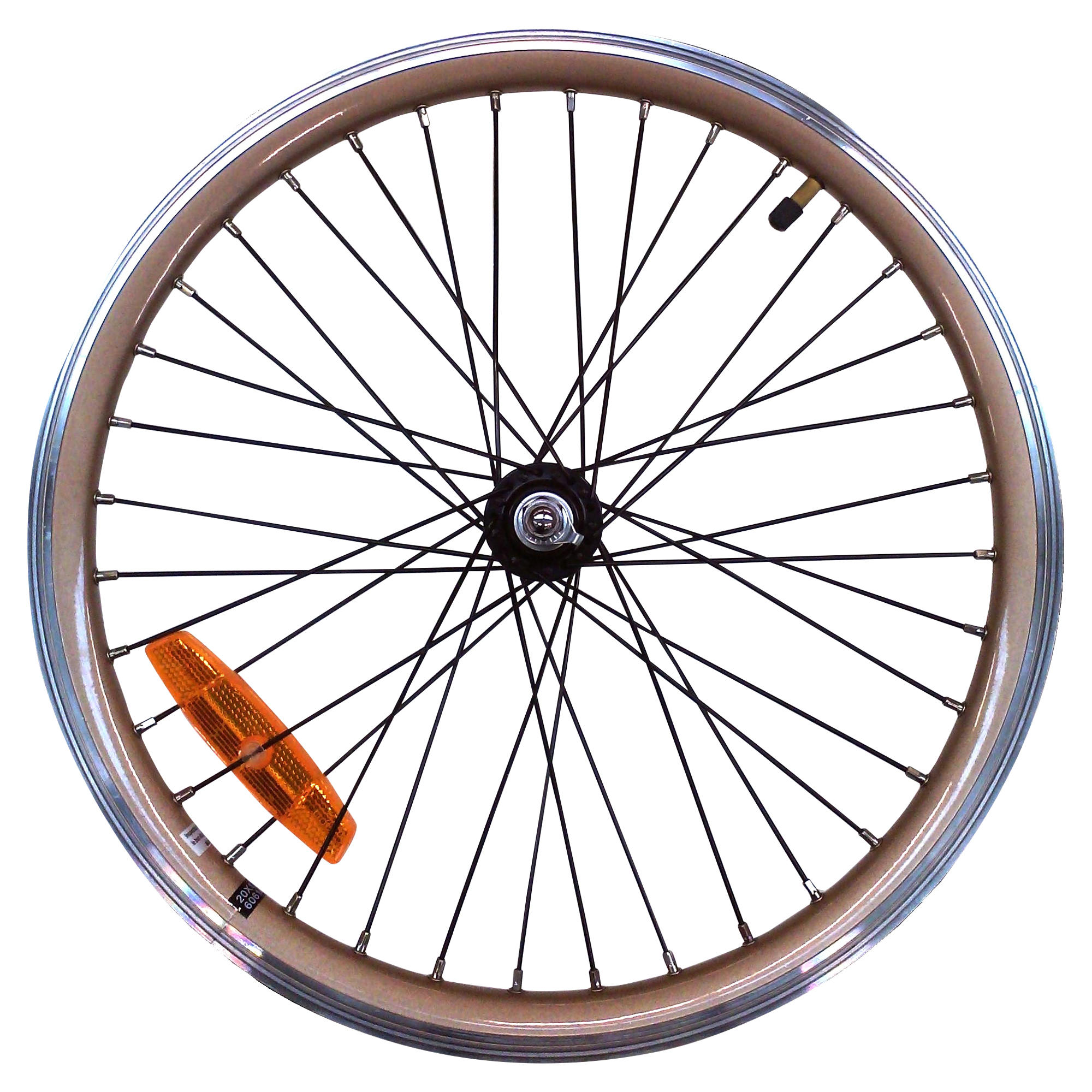 Roue velo pliant 20 pouces avant double paroi or hoptown 500E