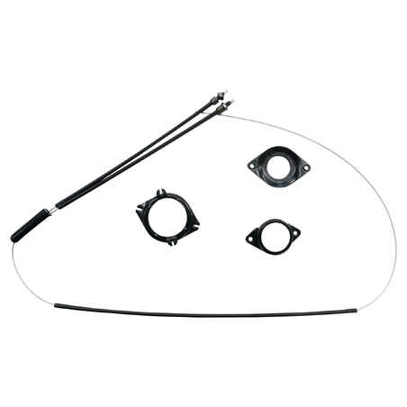 Kit rotor bicicleta BMX negro