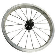 Ruota anteriore bici pieghevole 14" parete singola Tilt 500 XS argento