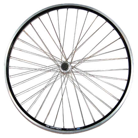 Stražnji kotač za bicikl 28" Free Wheel s jednom stijenkom za bubanj kočnicu srebrni