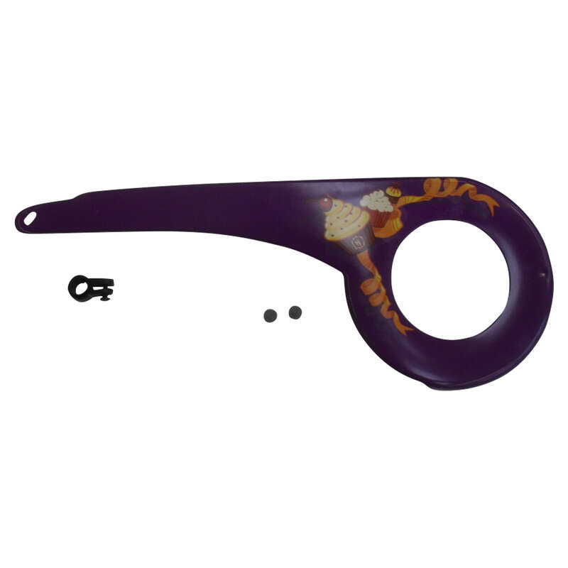 BTWIN Bike Chain Guard 24" Poply Purple Decathlon