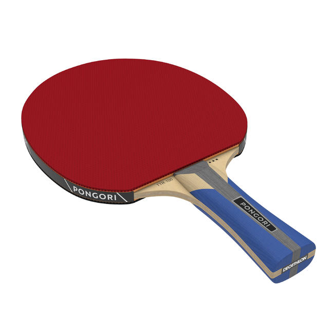 Table Tennis Set of 2 Bats and 3 Balls TTR 100 3* AllRound