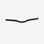 CINTRE VTT 25.4  RISE 50MM - BACK SWEEP 6° - UP SWEEP 5° 620MM ACIER NOIR