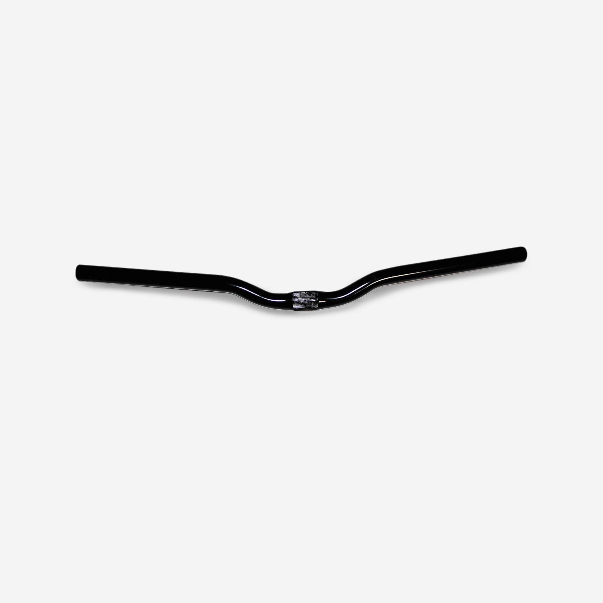Guiador btt 25,4 rise 50 mm - back sweep 6° - up sweep 5° 620 mm aço preto