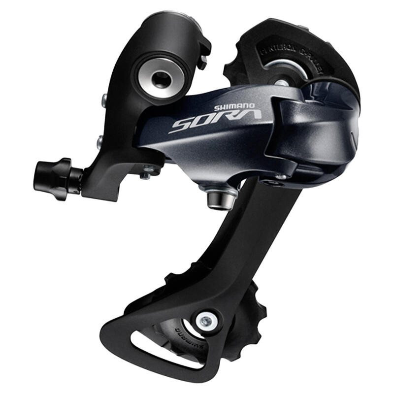 9 sebességes Shimano Sora RD-R3000-GS hátsó váltó.