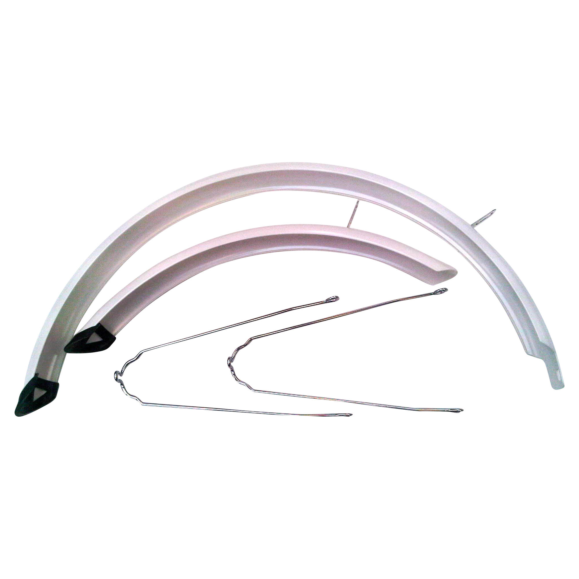 20 inch white bike mudguard (per pair, sold without screw kit)