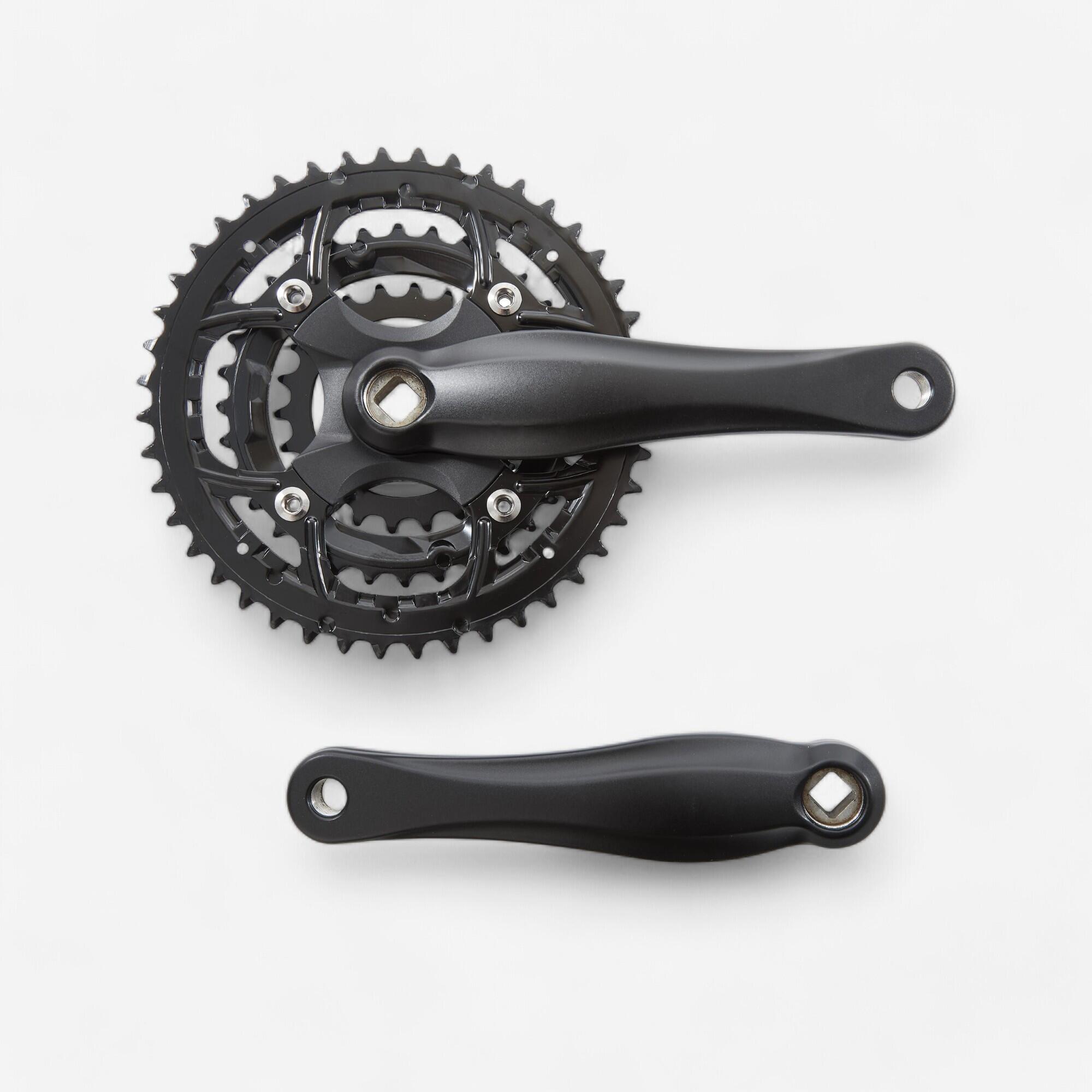 PEDALIER VTT TRIPLE 7 8 9 VITESSES 44 32 22 175mm AXE CARRE ROCKRIDER Decathlon