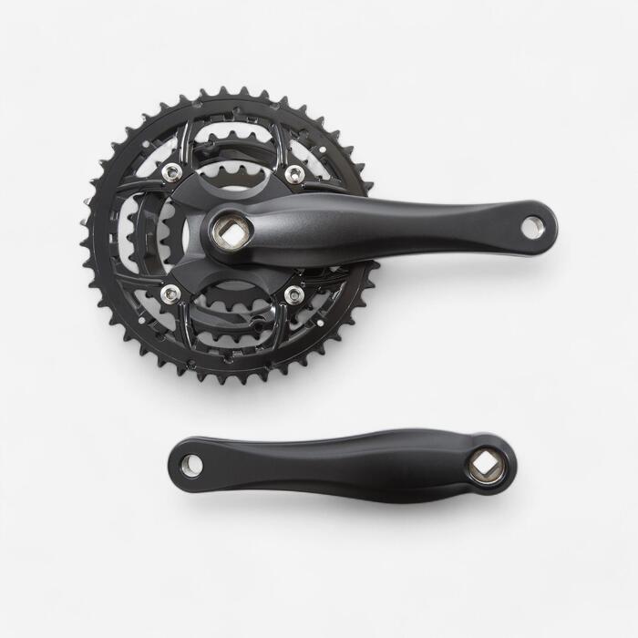 PEDALIER VTT TRIPLE 9 VITESSES 175mm AXE CARRE Rockrider Decathlon