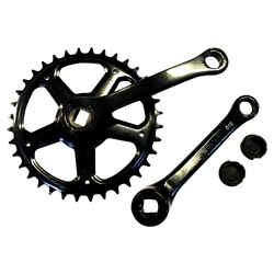 Single Chainwheel 36 Tooth w/ 125 mm Cranks