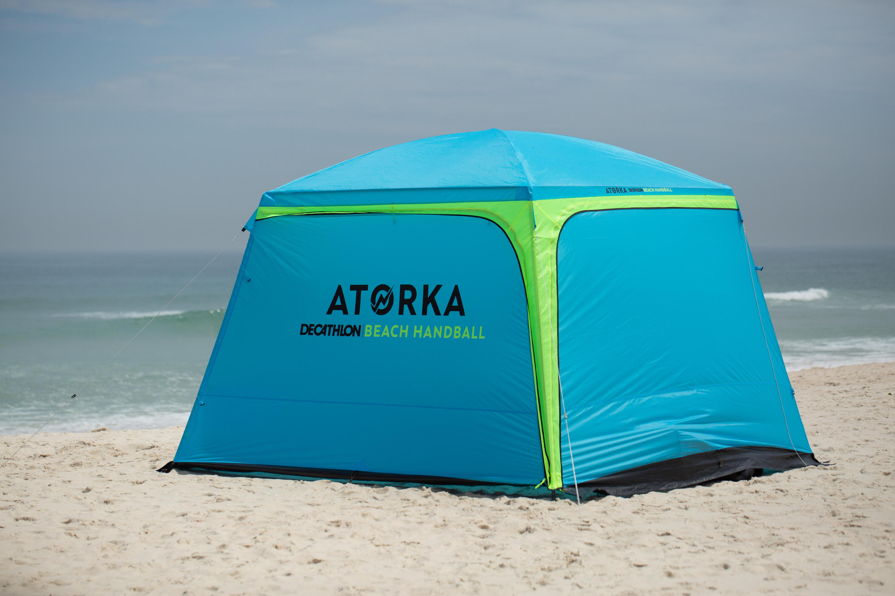 ATORKA HGA500 Beach Handball Tent - Blue/Yellow