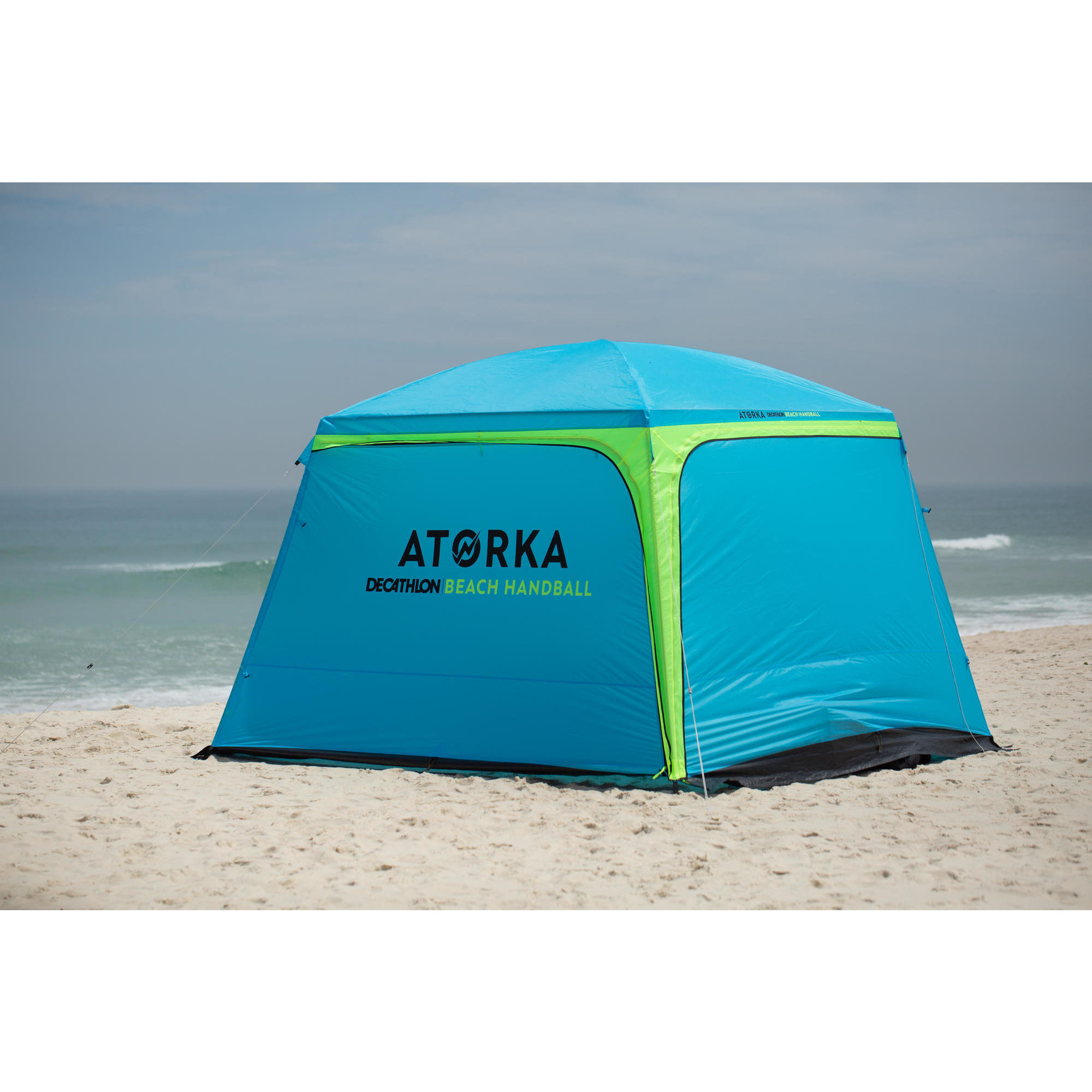 Tenda para andebol de praia hga500 azul/amarelo