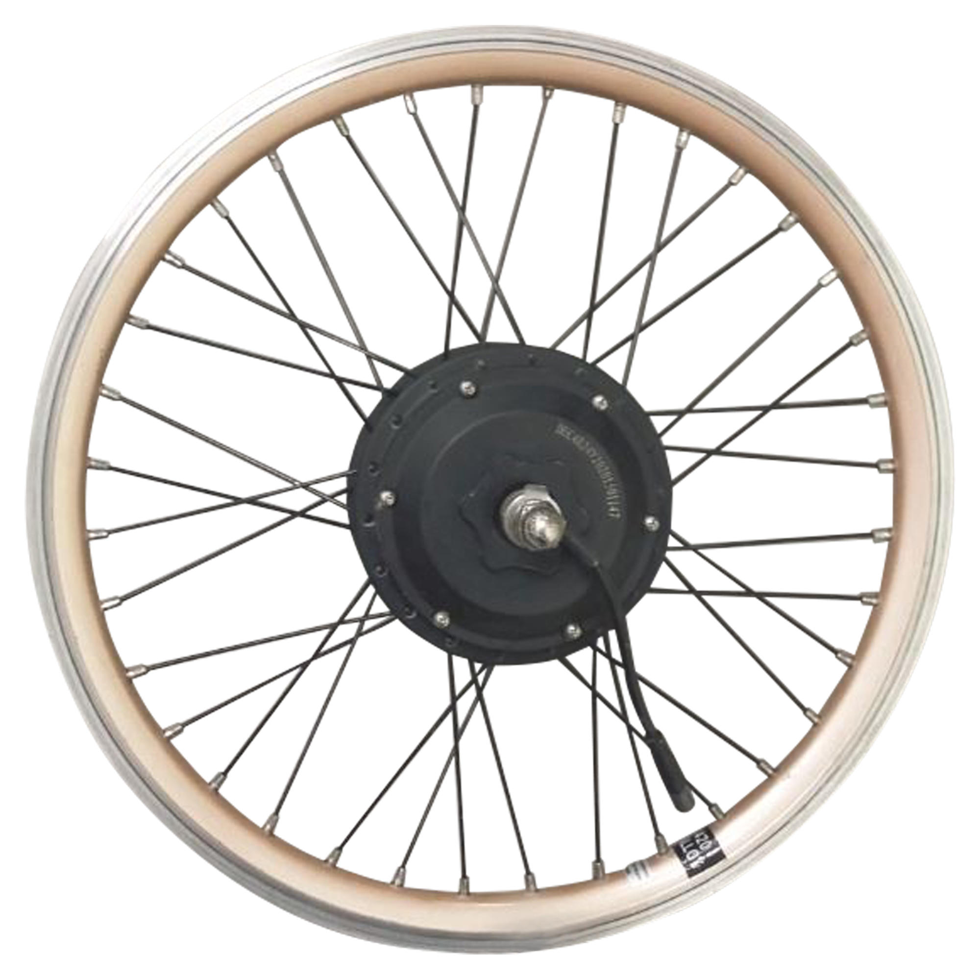 Roue vélo pliant arrière 20 pouces double parois motorisé 24V or Hoptown 500E