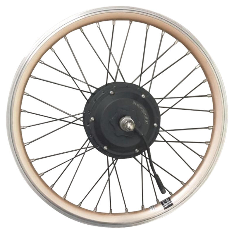 Roue vélo pliant arrière 20 pouces double parois motorisé 24V or Hoptown 500E